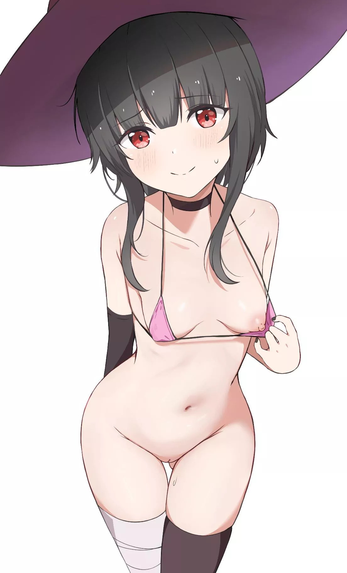 Megumin showing her goods posted by PewPewFunk