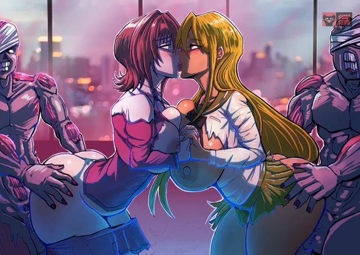 Mikado and Shizuka (Simp Devil) [High School of the Dead] by Ricky190