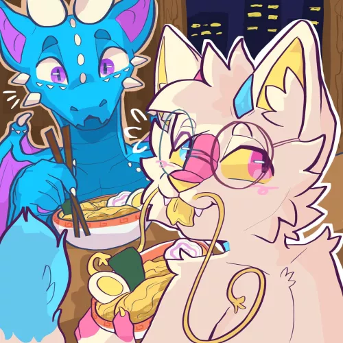 ramen date! by catchungie