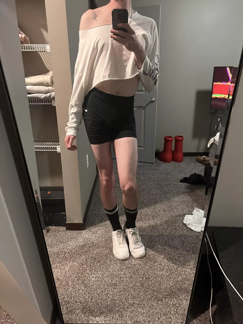 Should i put on a slutty outfit with those boots and go to the gas station?… ill post pics if you want posted by croptopthong
