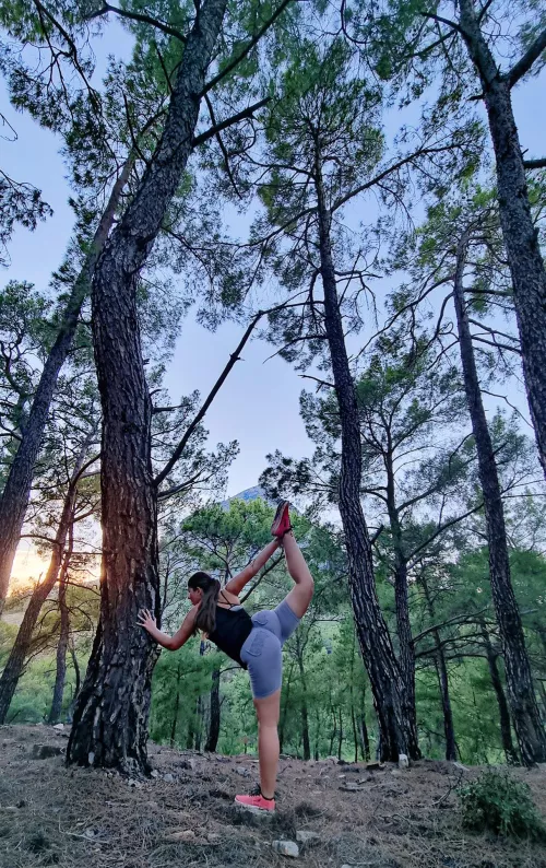 Stretching is always important when working out (f) by SanyaBootyGirl