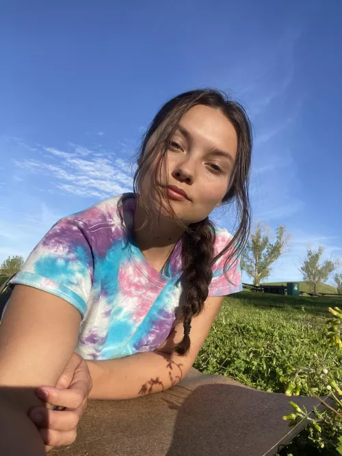 Took a selfie after my yoga session 🧘‍♀️ by katyhedges