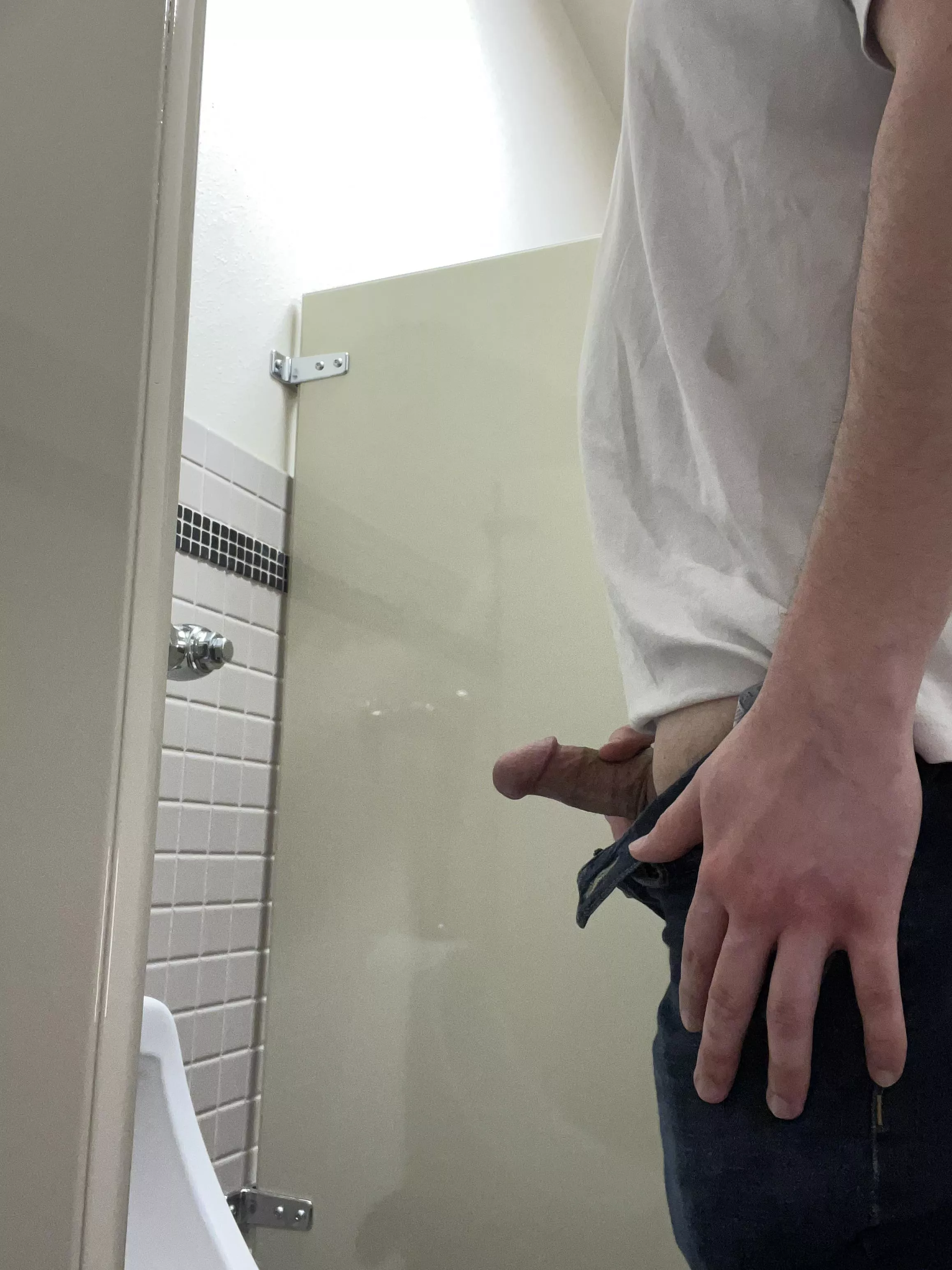 Would you suck his cock in the restroom? posted by extramediumcock