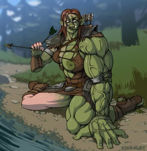 Aela the Huntress turned Orc [Sutibaru] by FutaZealot