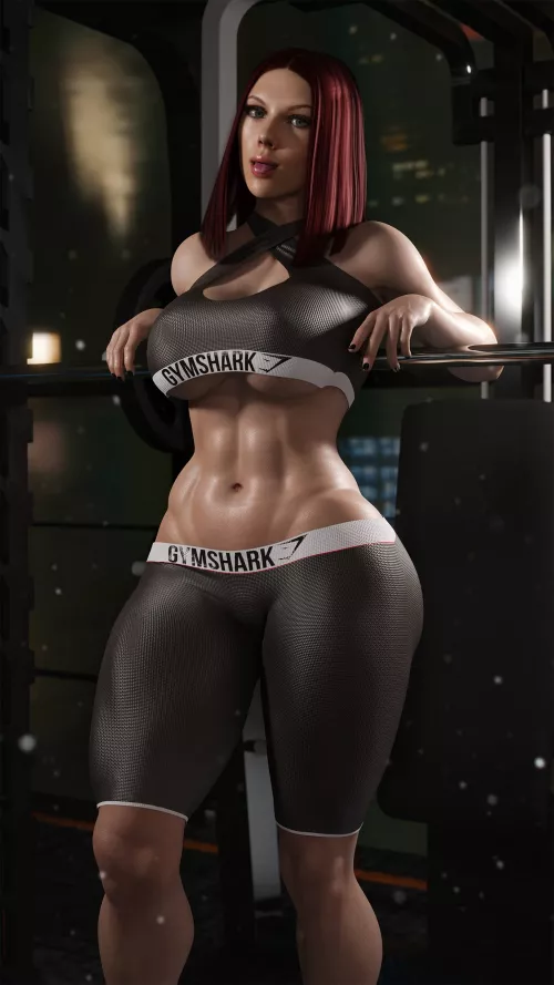 Black Widow Gymshark Outfit (BabaYaga0F) [Marvel] by Mxfyn
