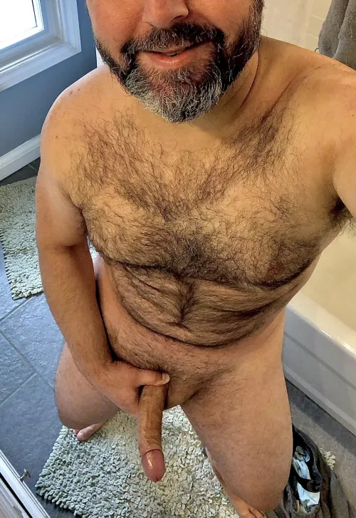 Bushy beard, big boner, now let’s hear if you’re a screamer or moaner. by DarnBigD