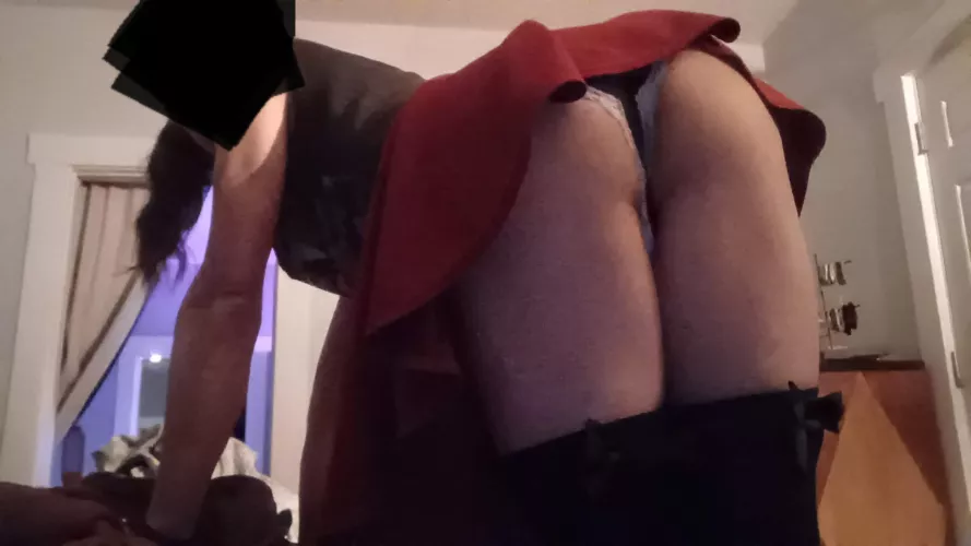 Does my butt look cute enough? I'll post one without panties later if you do 😉 by IceSub1099
