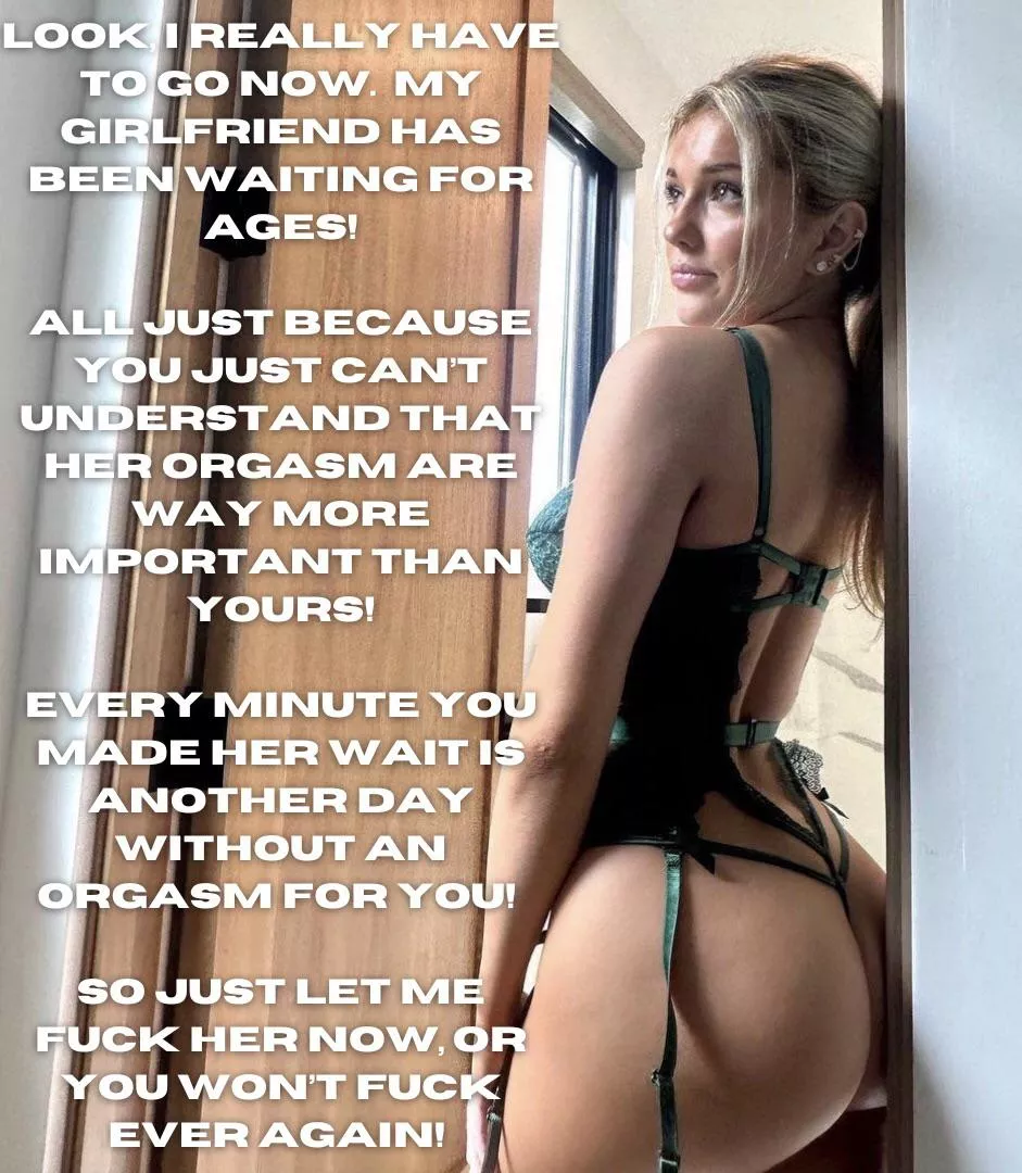 Don’t make her wait! posted by Substantial-Goat-660