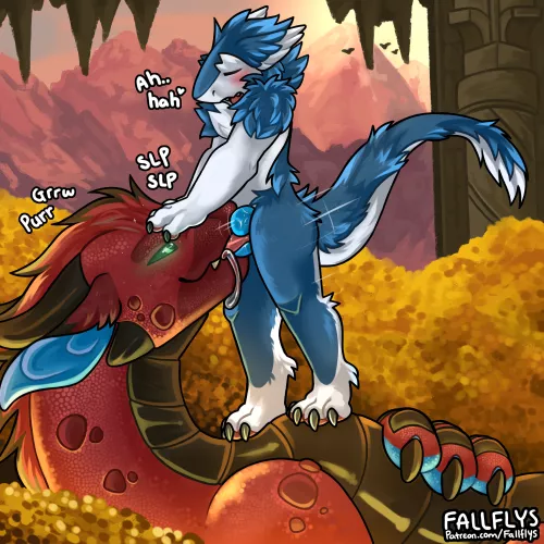 Dragons treasure//art by me @fallflys on twitter by Fallflys