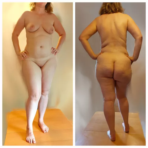 F33 5.5ft 167lbs My front and back. What do you think? by LookingForSexyCouple