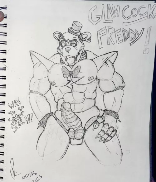 Glamcock Freddy. (Oc) by No_Walrus3177