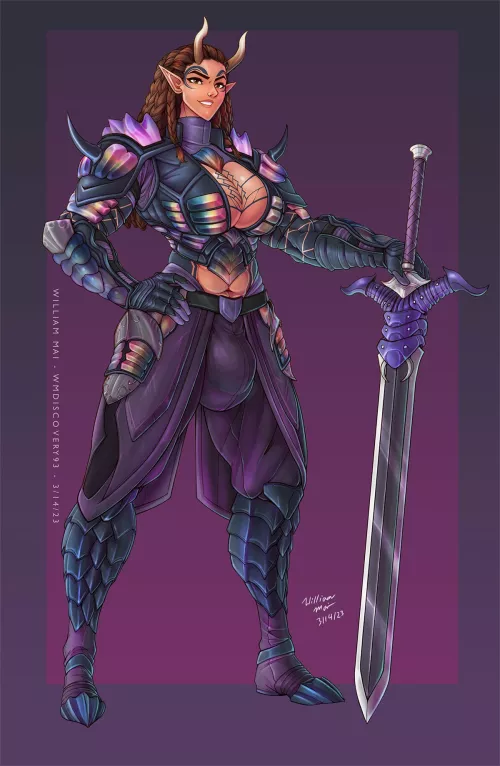 Her other sword is still sheathed by Penacham