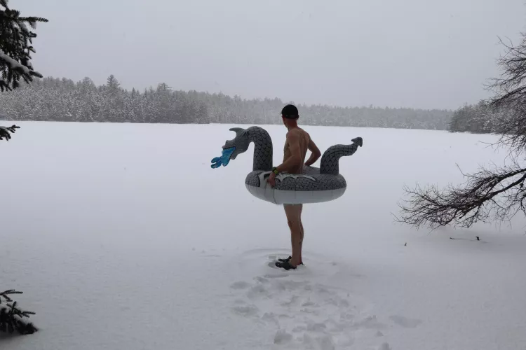 Just getting ready for summer time swims by eastcoastnhiker