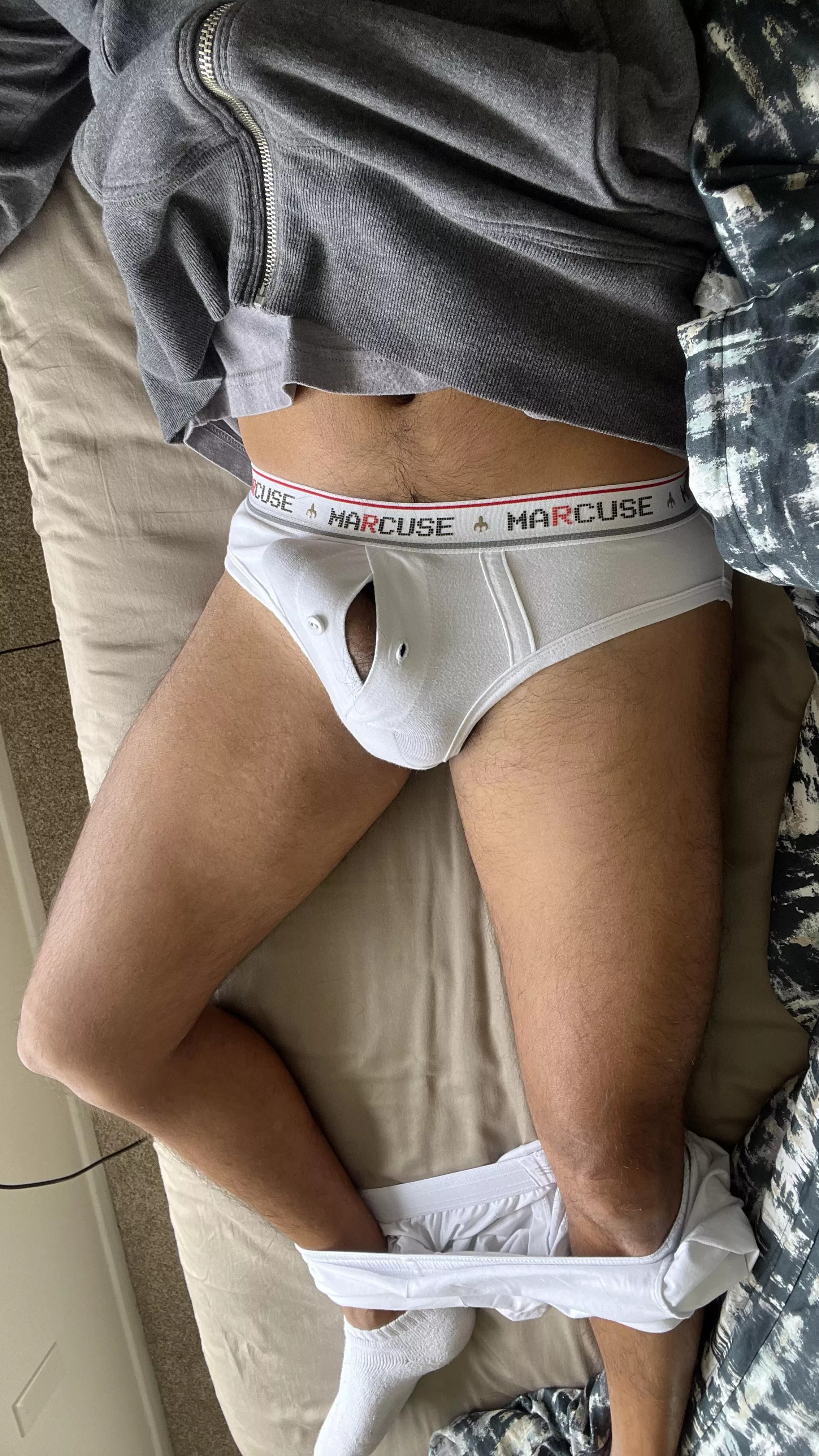 love wearing these in the locker room so everyone can see what I’m failing to hide here through these buttoned down briefs posted by zaarm6