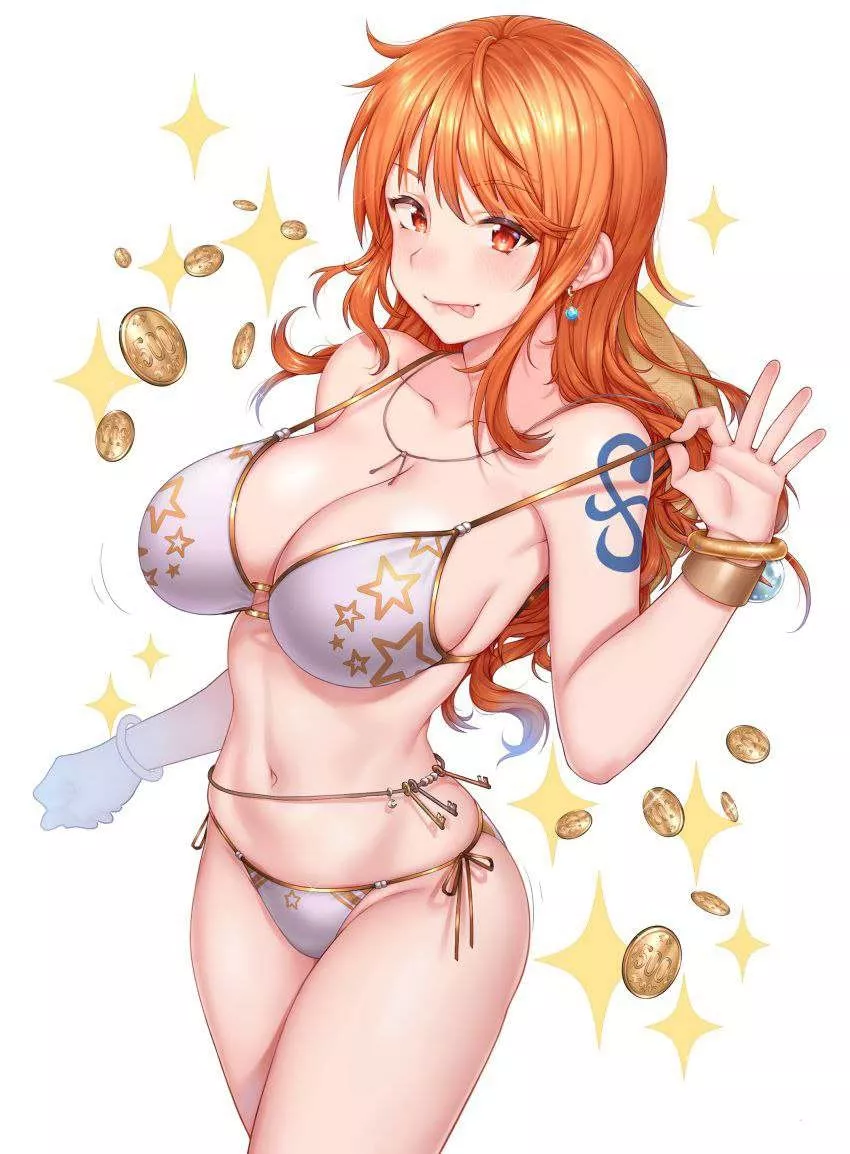 Nami flexing posted by Rishol