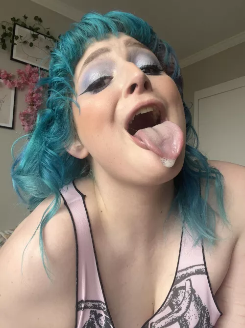 On the tip of my tongue [oc] by Jazzlike-Version9711