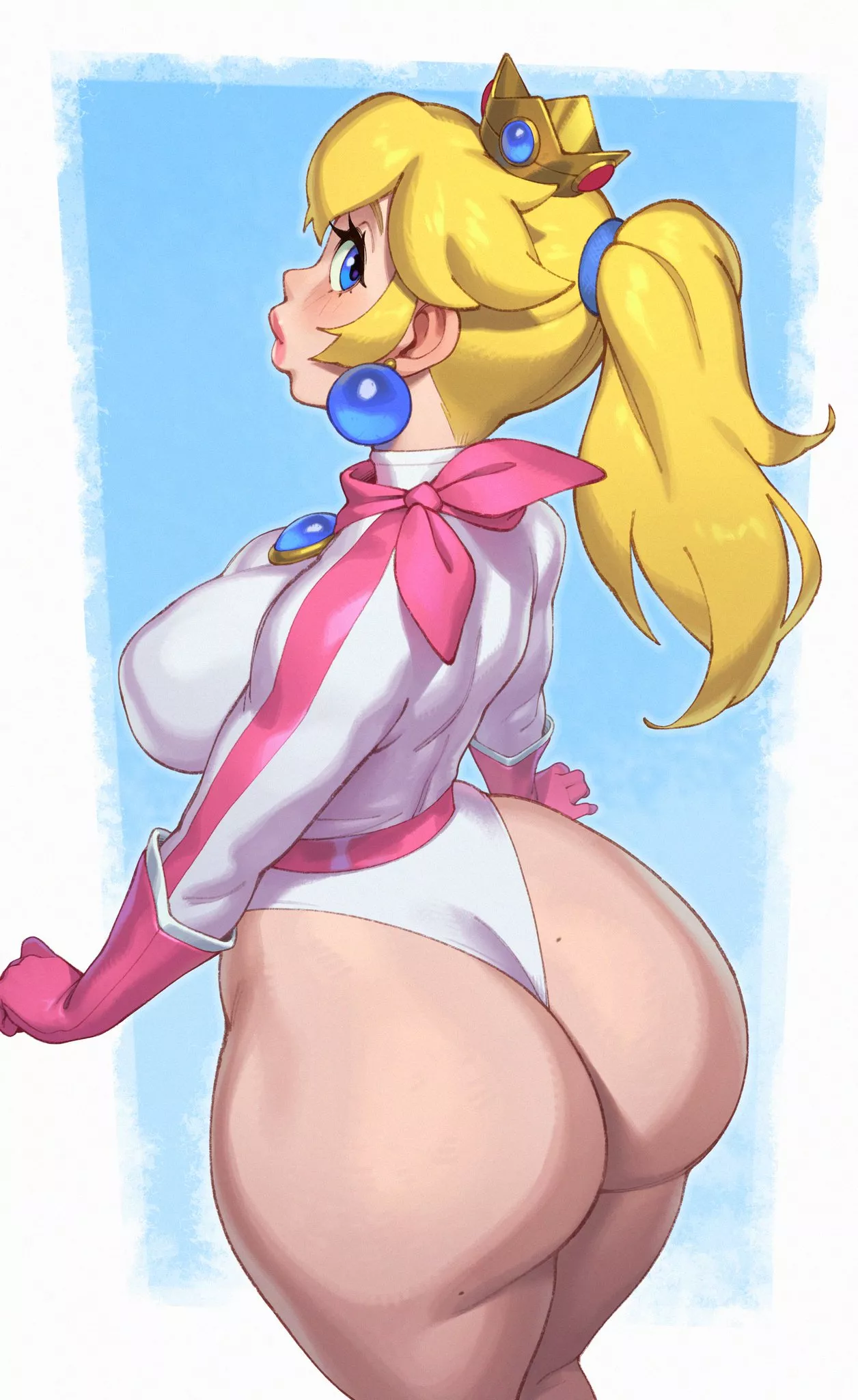 Peach brought the whole cake (Rizdraws) posted by Disastrous-Income707