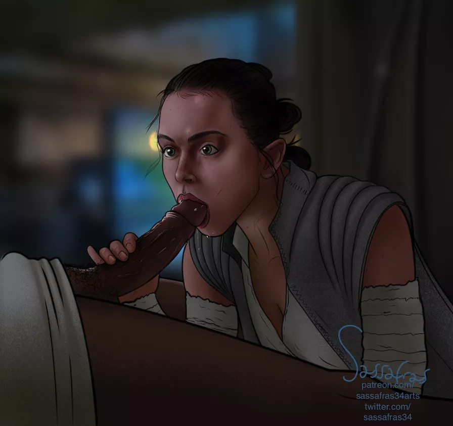 Rey Trying to Wake Finn From His Coma (Sassafras) posted by Sassafras34Arts