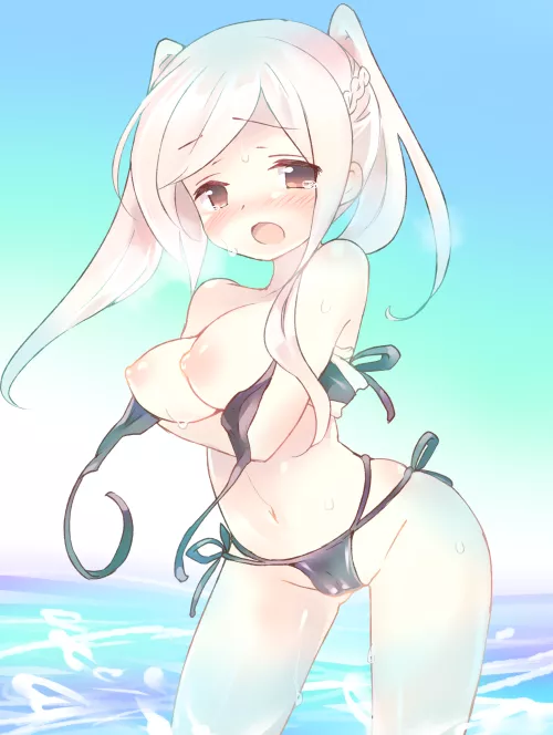 Robin's swimsuit malfunction (teuuu18) by Takarn