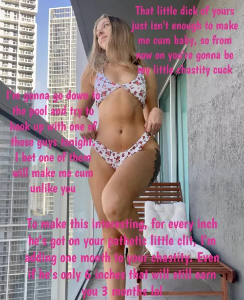 Sexy gf makes you her chastity cuck by SissyCaity420