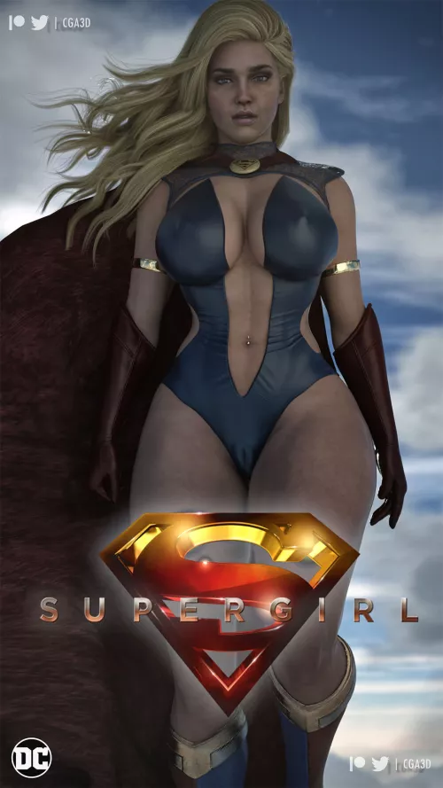 Supergirl's new costume (Cga3D) [DC] by Kuro-Oji