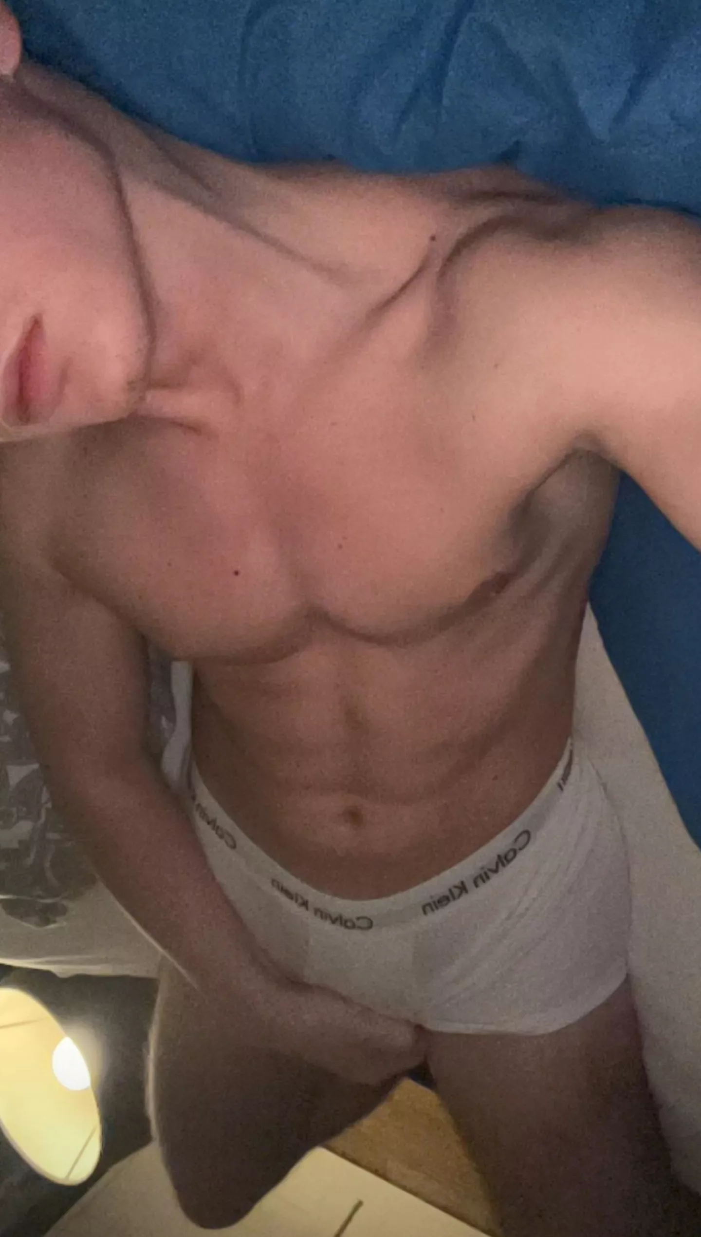 23 Chilling in bed, anyone wanna chat with me? posted by swimboy_99