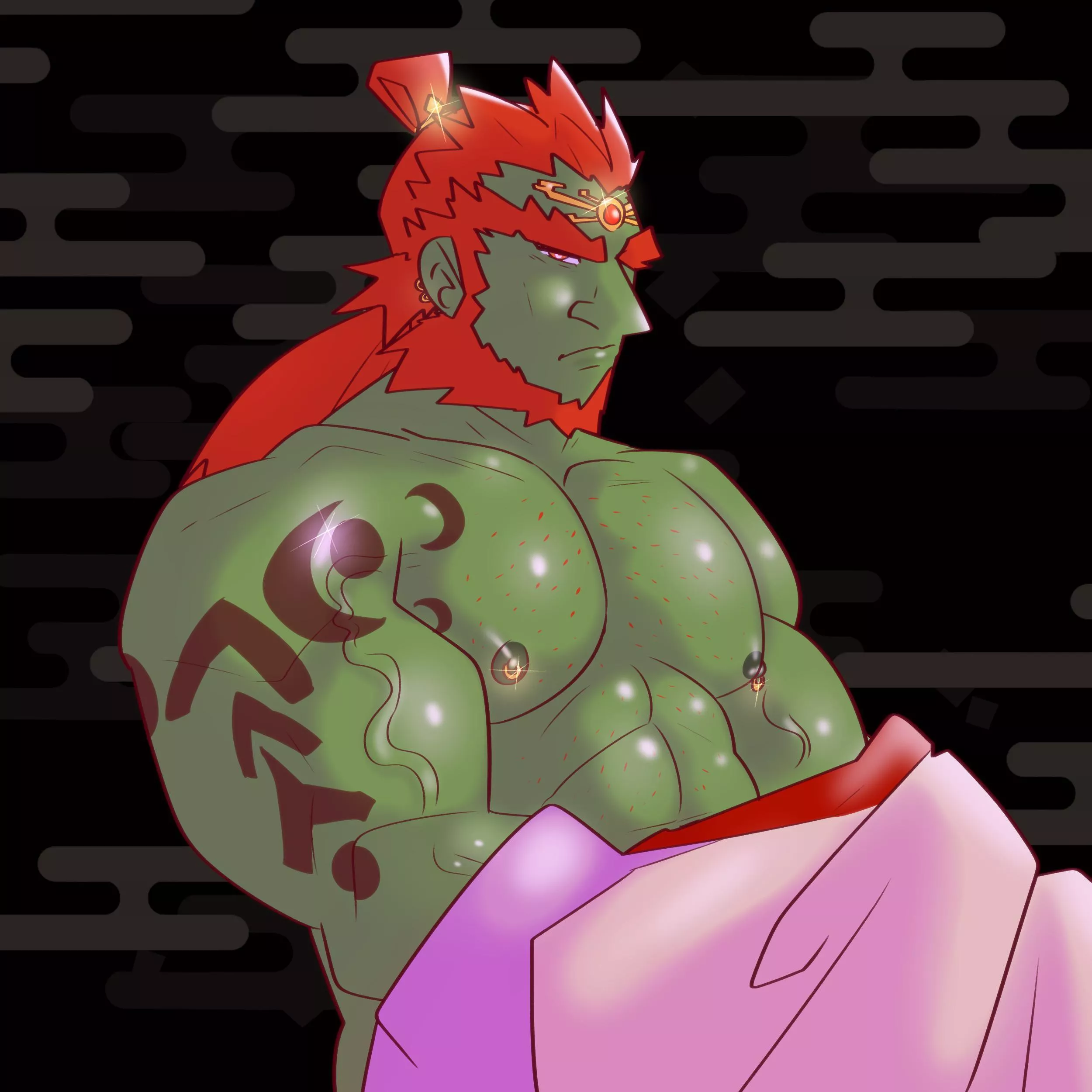 Big Ganon pillows [fan art by me] posted by robot--boy