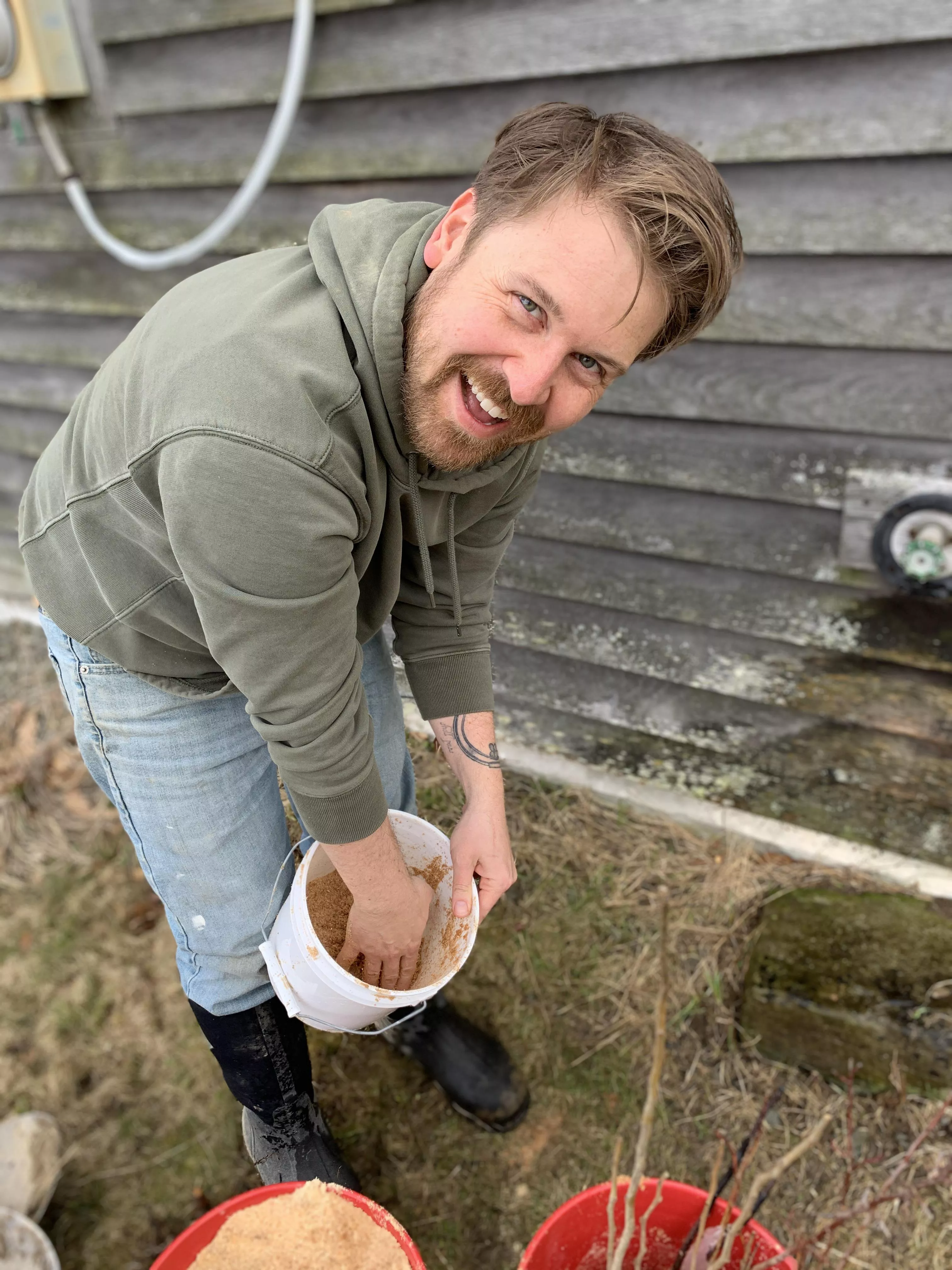 getting the new trees ready for planting! 🌳 posted by ratherbeoutside69