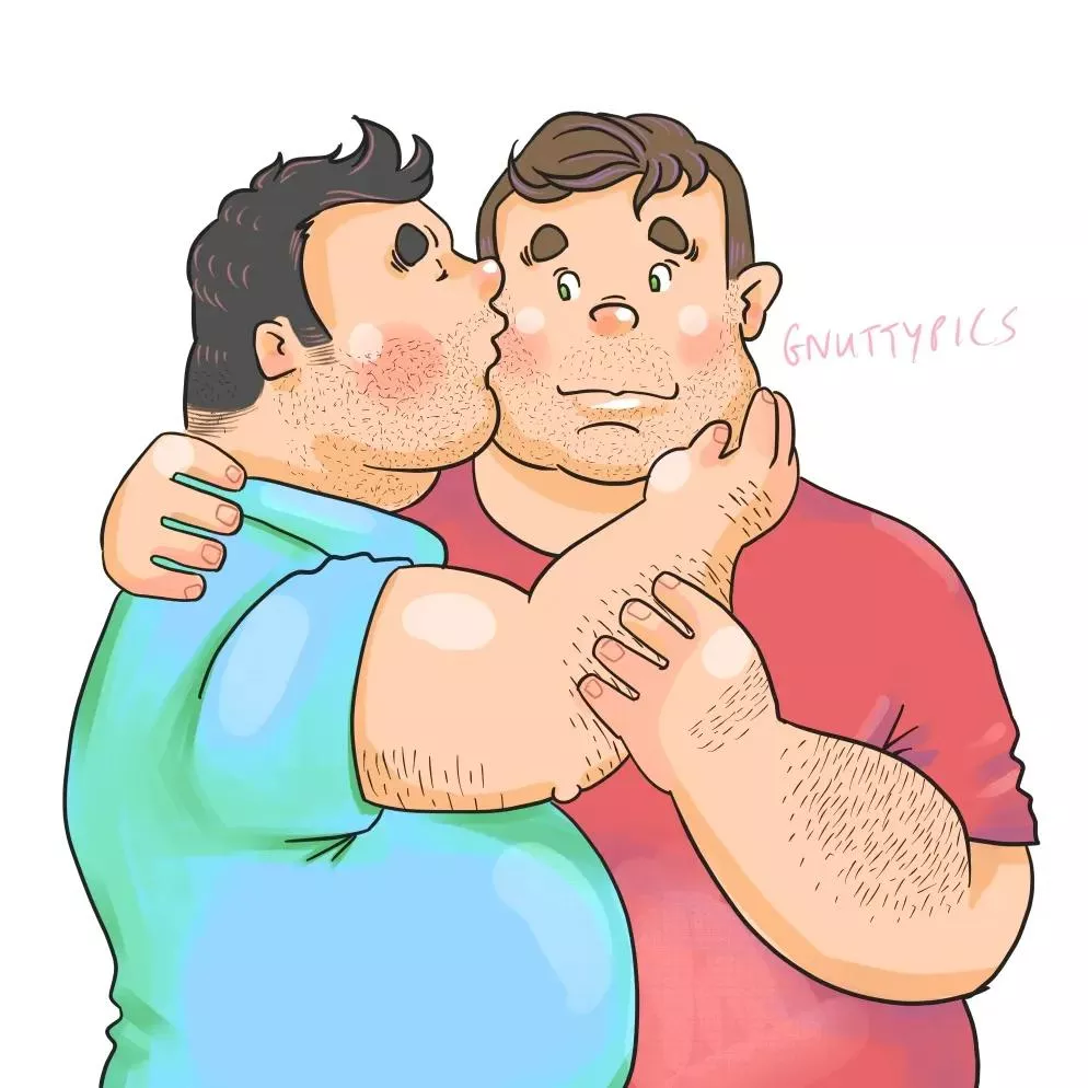 Kissed by a bear 🐻 by me posted by blazingi