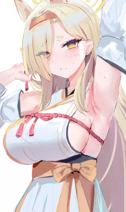 Kuwakami Kaho (Blue Archive) by Lewdeology