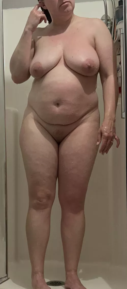 Learning to love my body. Hope you don’t mind I posted again. I find it therapeutic. Thank you for your kind words. 40F, 5’3”, 185 by wantaturkeysandwich