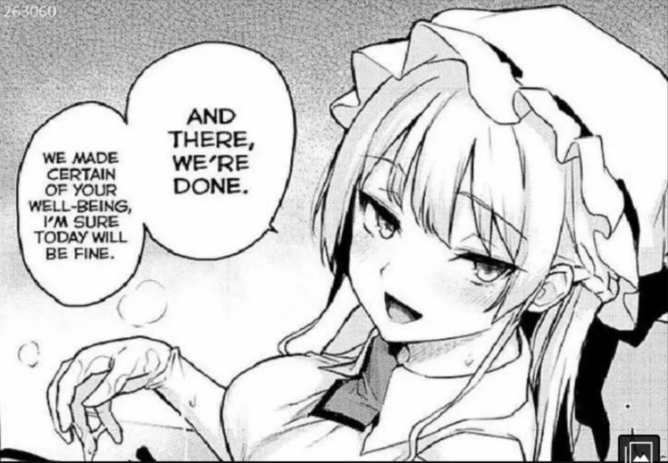 Lf Mono Source: 1girl, long hair, open mouth, looking at viewer, blush, cum on hands, large breasts, side locks, crescent, 