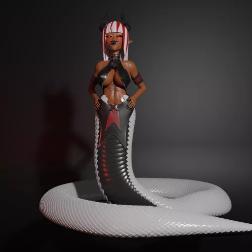My lamia 3D model WIP. Any suggestions for things to add? by lamia69