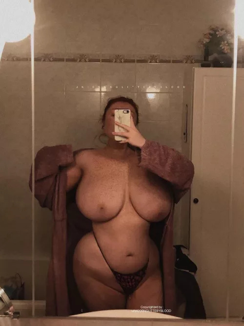 [OC] trying to love my curvy body 😅 what do you think? by Unicornglitteryblood