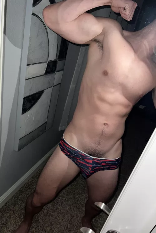 Oops my Speedo doesn't cover my bush by MuscleMacan