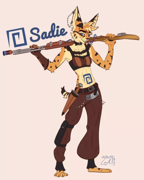 The long pirate lady who's name is Sadie! - Art by me 🍪 (@ArtsGalinn on Twitter) by Galinn-Arts
