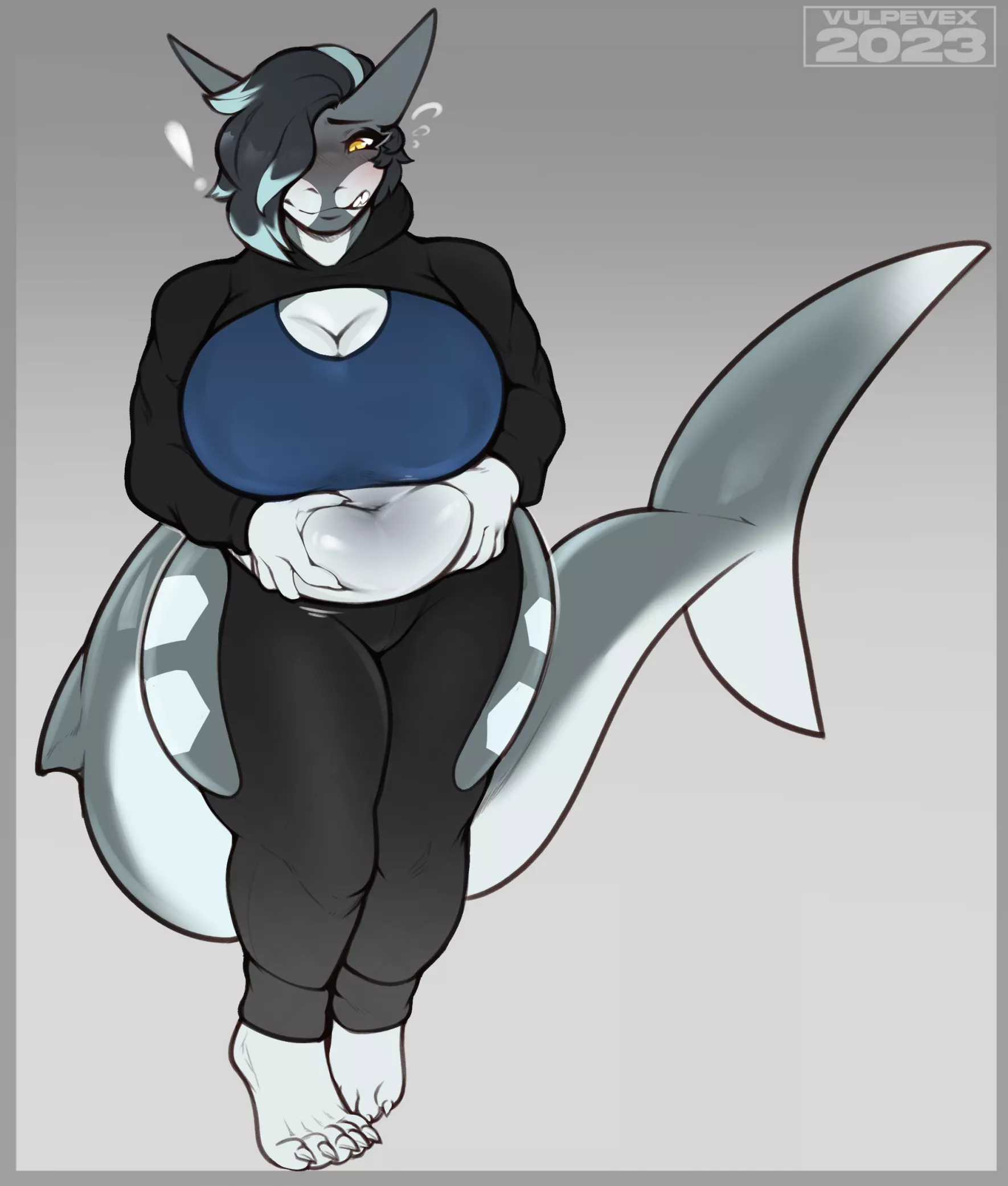 The world needs more chubby sharks! [F] (vulpevext) posted by koboldbuttsbethicc