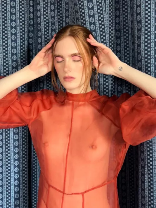 This redhead has cute tits by Redxxxsuede