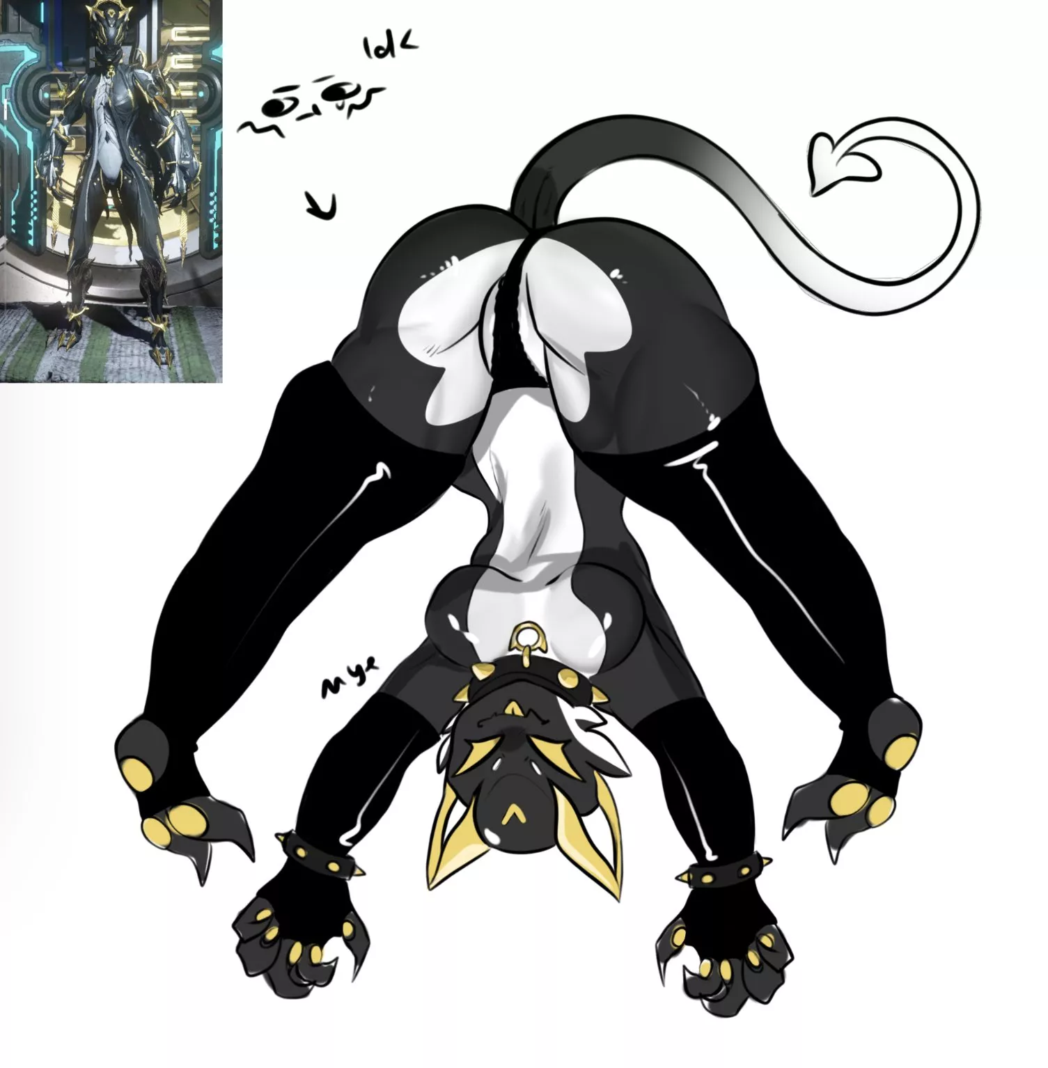 [Valkyr OC] Stretching (ImblueDexo) posted by Darthmufin