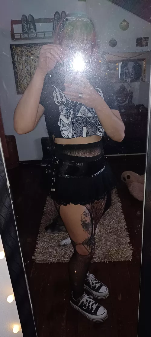 was getting ready for a photoshoot. how do you like the outfit? by ObscuraCult93