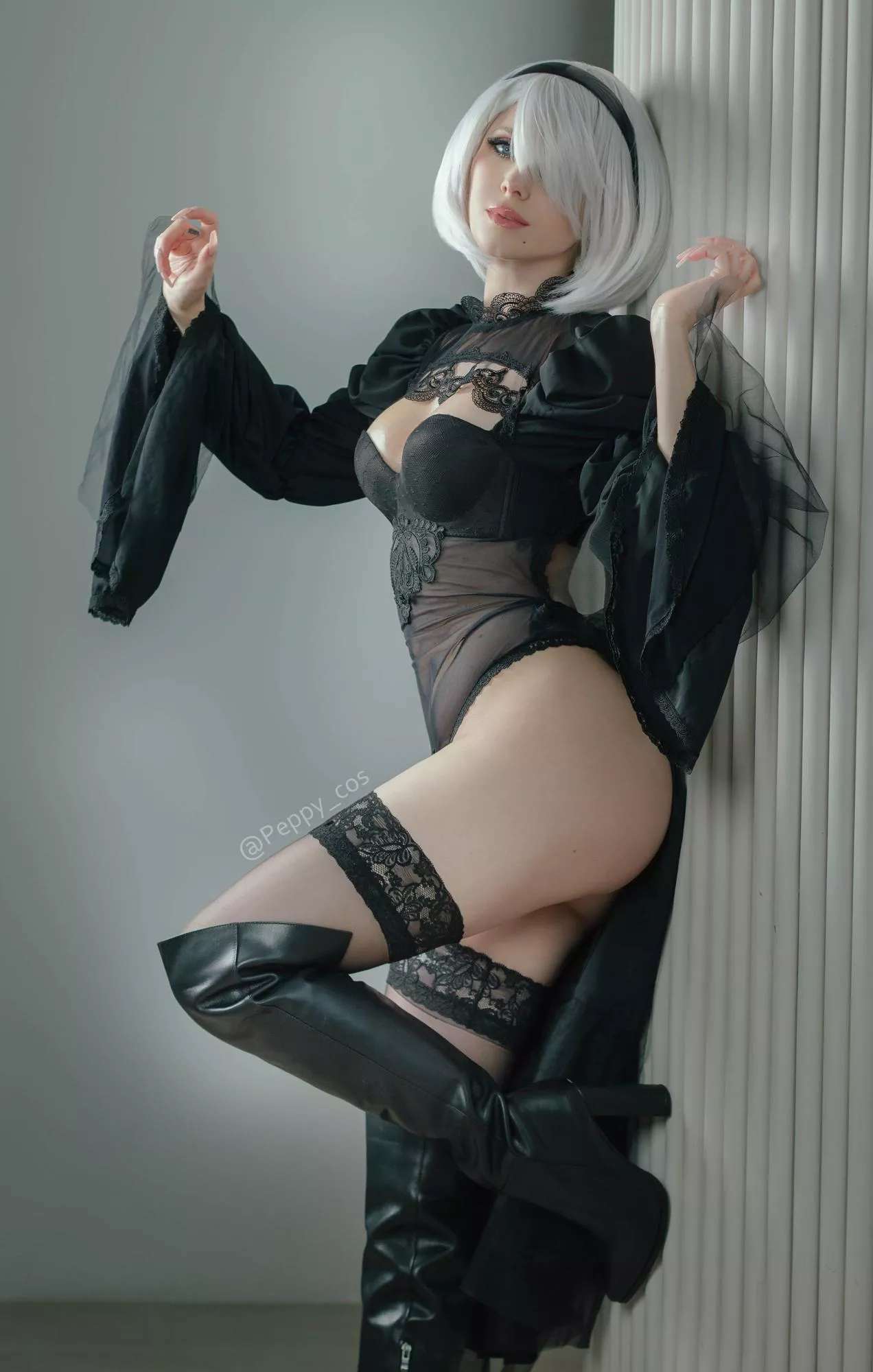 2B from Nier: Automata cosplay by Peppy_cos posted by peppy_cos