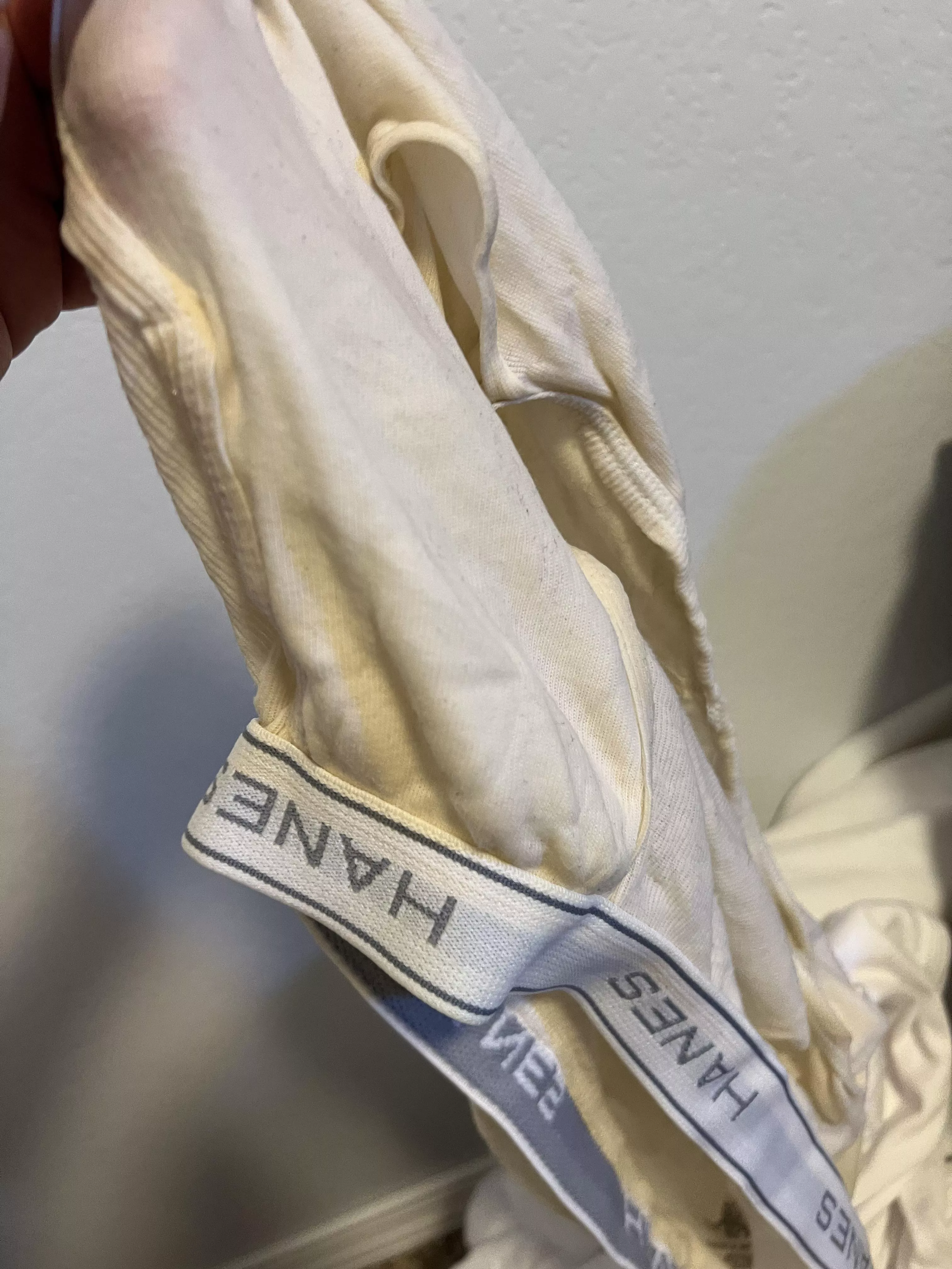 A dom forced me like 5 days ago to piss my self wearing these tighty whities, they are still soaked and really ripe. Any doms want to force me to wear these over my head and face maybe I can even piss another pair posted by MomentOld4702