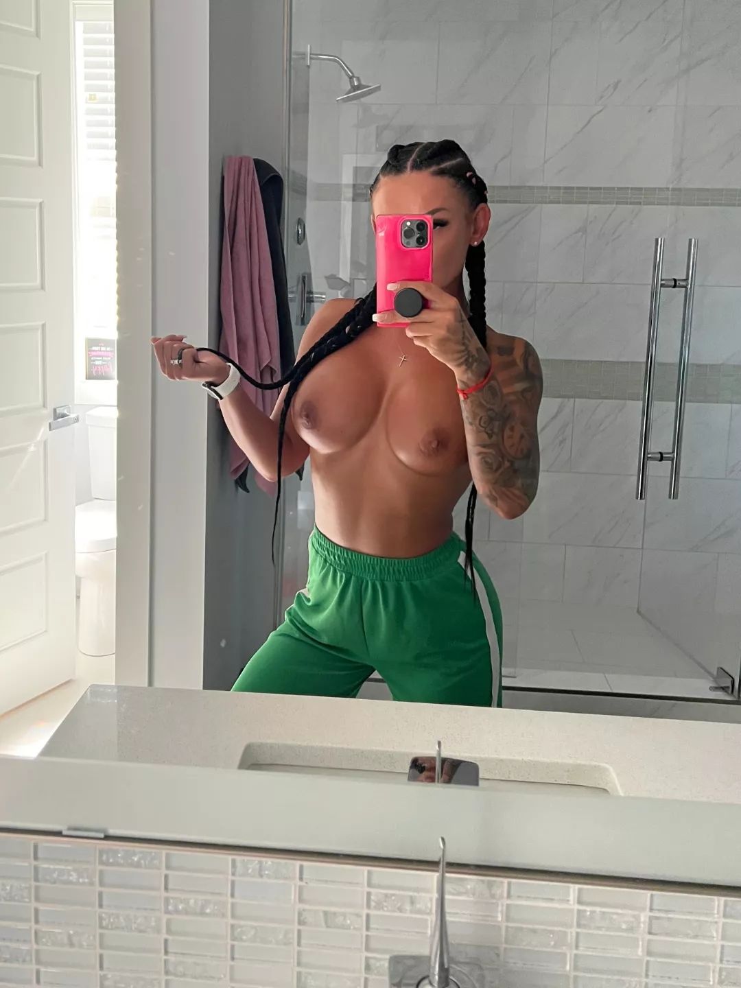 Braids in for the guys to hold onto when they use me from behind posted by HisExoticVixen