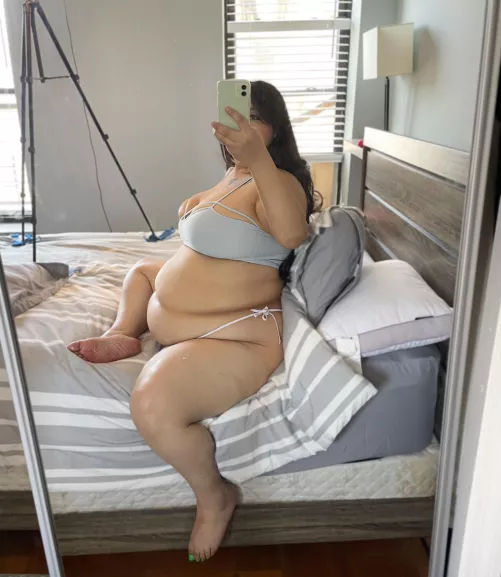 Can you rub and play with my stuffed belly please ? by Alexandrafromnyc