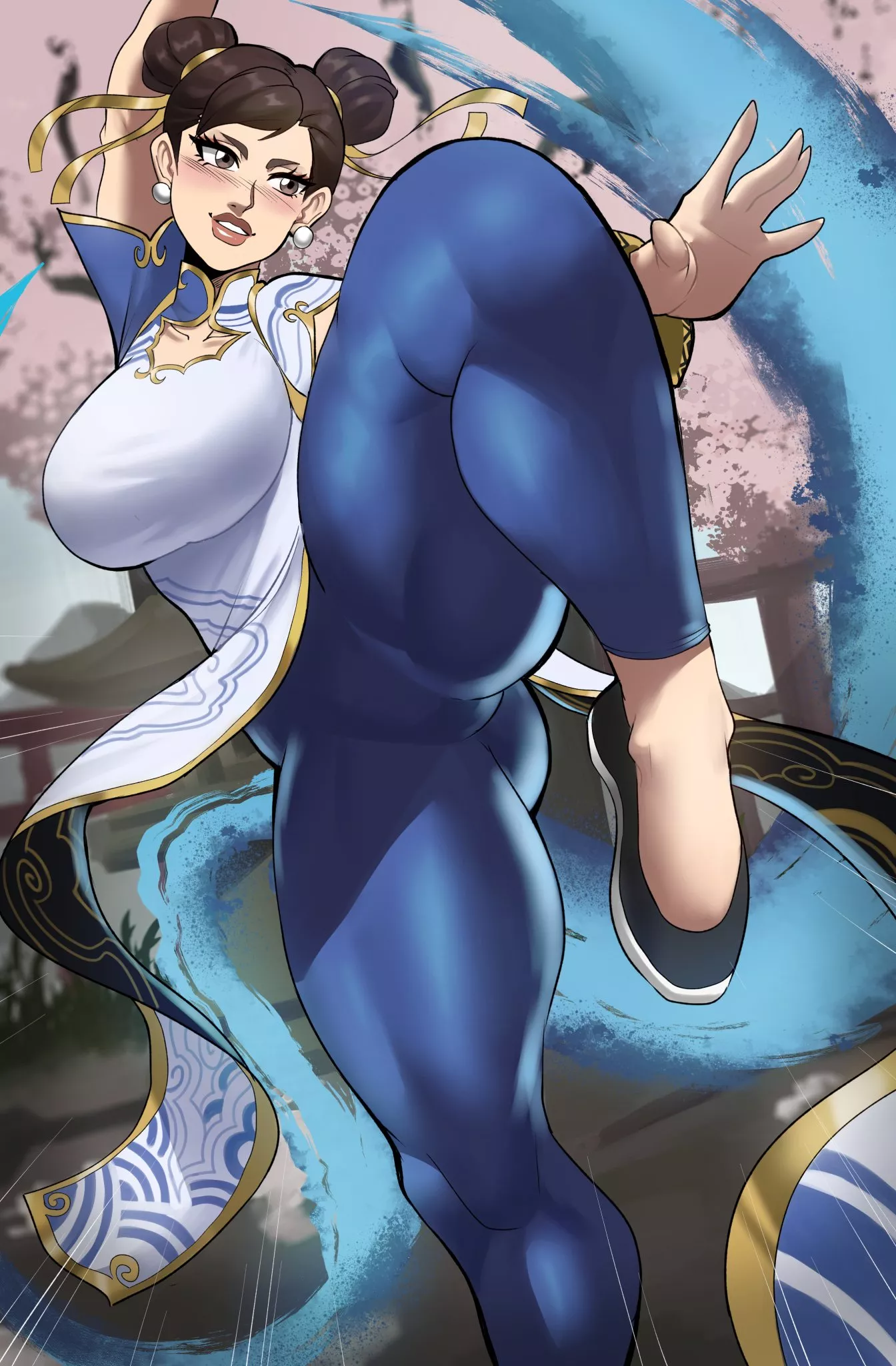 Chun-Li's Juicy Thighs (EchoSaber) [Street Fighter] posted by Kuro-Oji