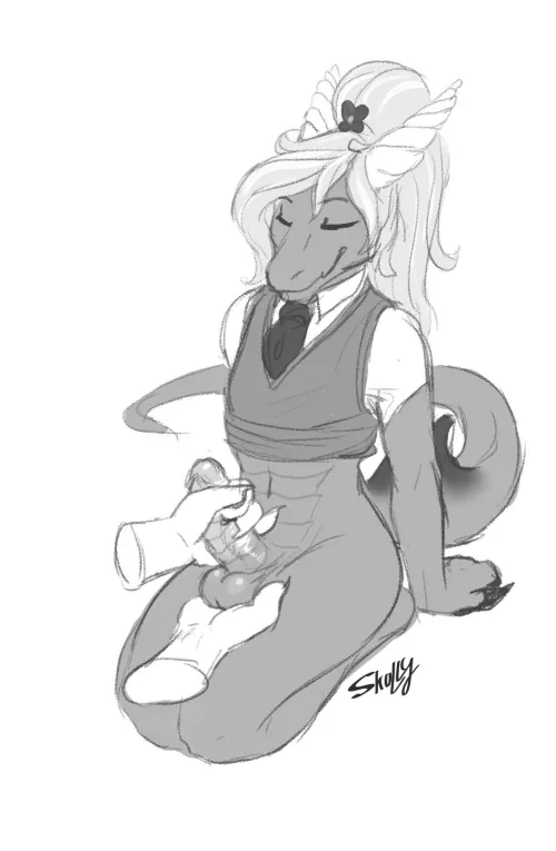 cute handjob (M) (Skully) by Early-Two-1649