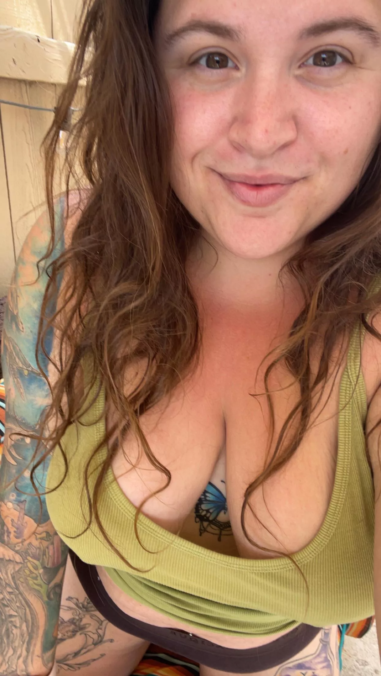 flirtatious bbw covered in tattoos posted by handful_heather420