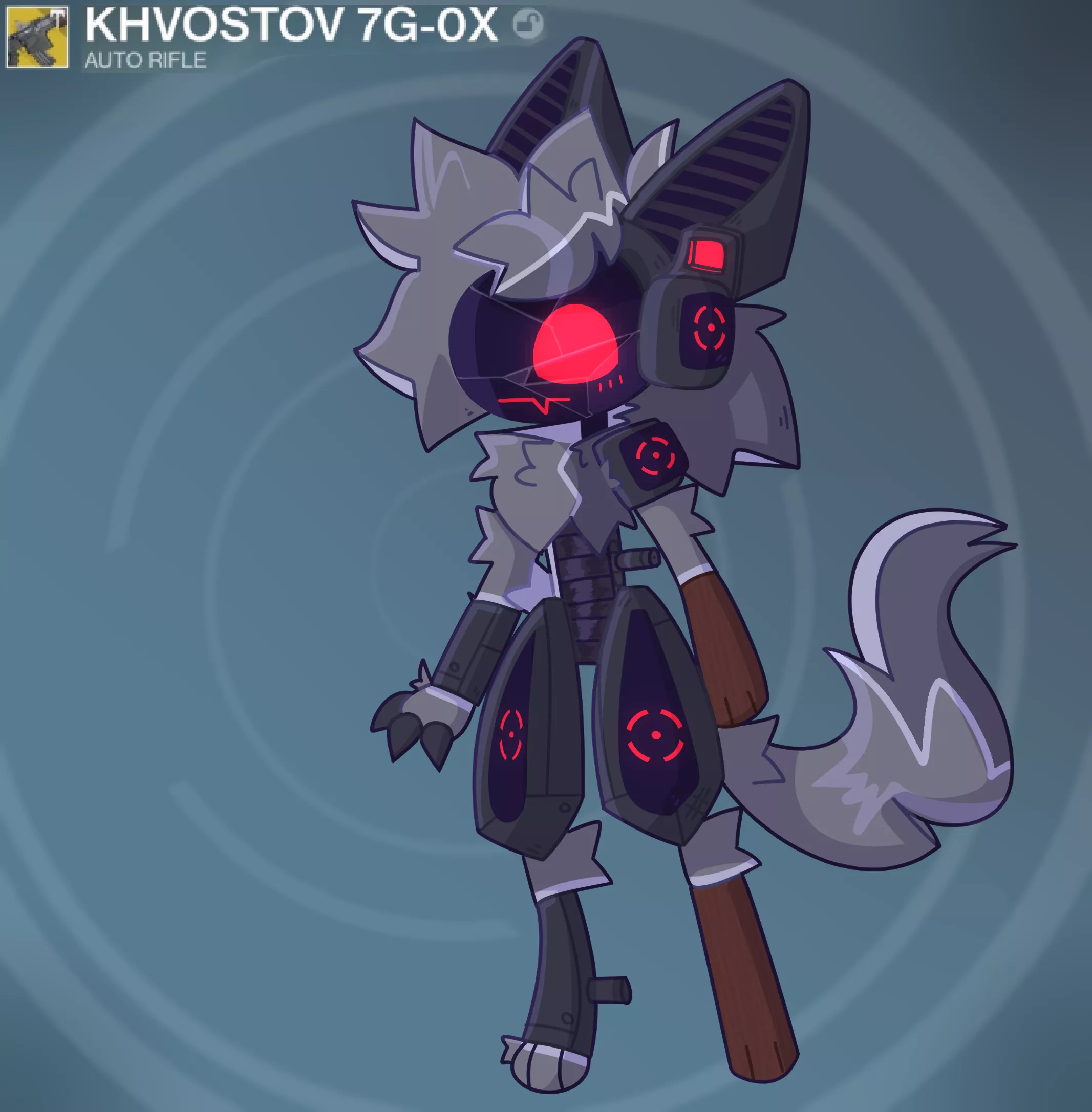 Gun proto (art by me @fridgenstuffs on twitter, design made for @Luce_Ombra2 on twitter!) posted by click_m