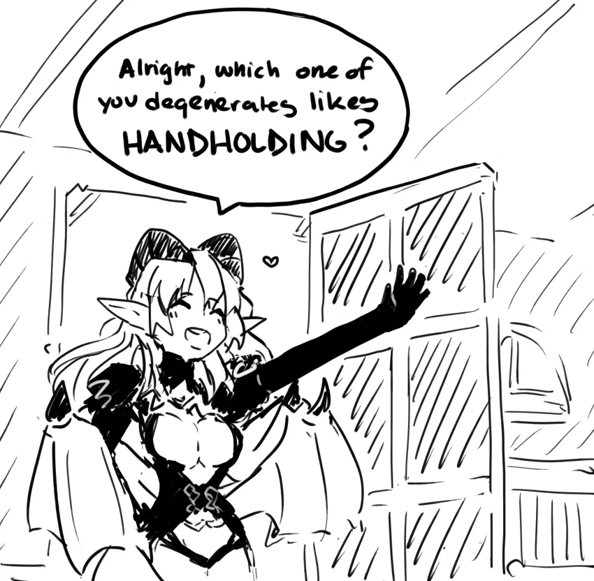 Handholding? Lewd. (latenight)[MGE] posted by HentaiGodGG