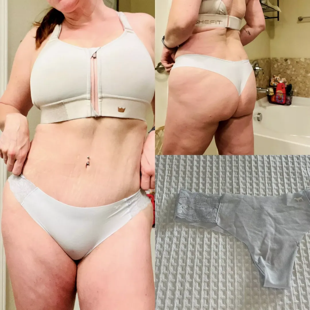 Happy Monday! Just finished my workout in this light blue thong. Fet friendly, add ons are always available. Dm me for more info. [usa][selling] Starting at $30 by S4ssypanties